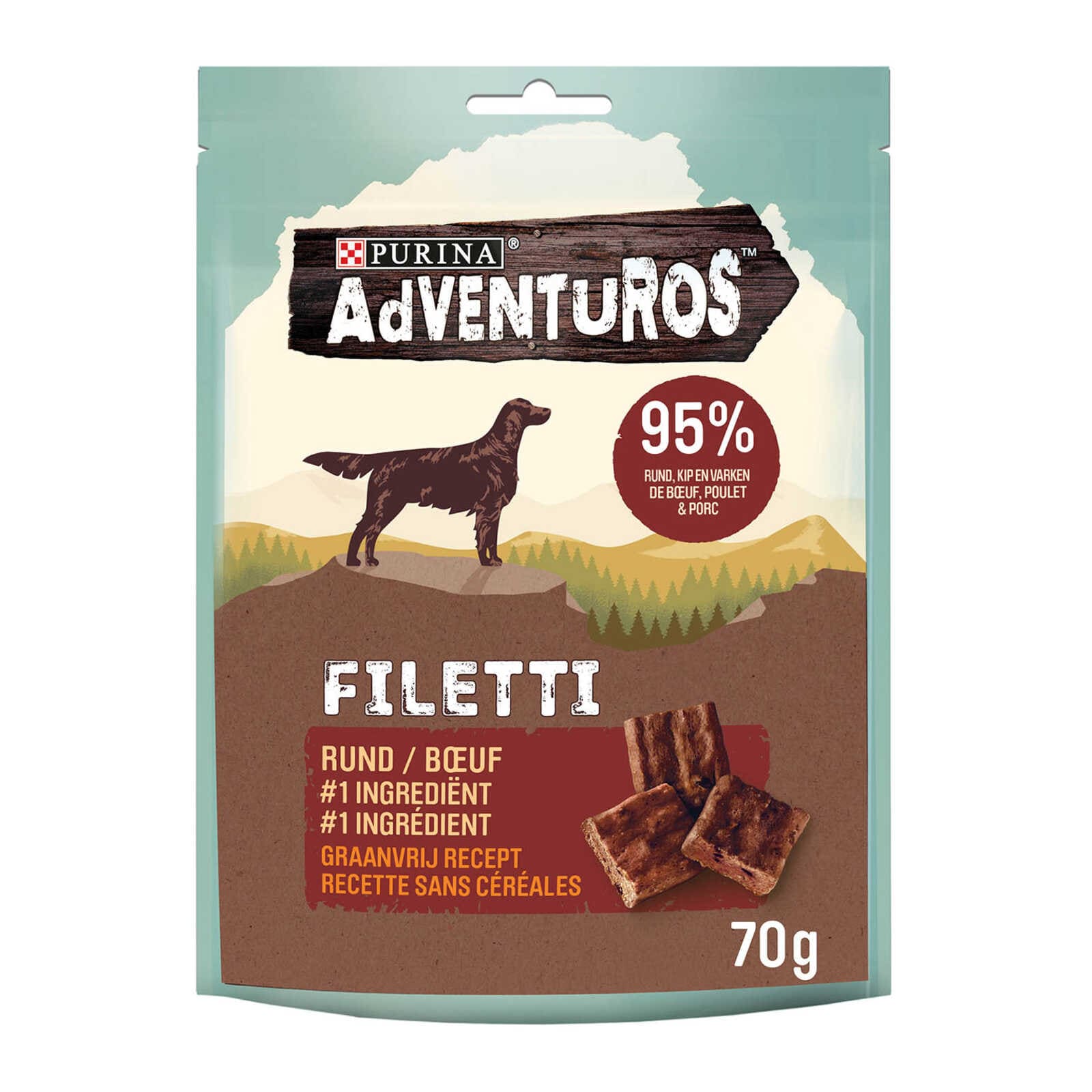 AdVENTuROS Filetti | Hondensnacks | Adult | Rund