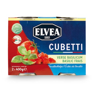 Elvea | Cubetti | Cubes de tomates | Basilic 