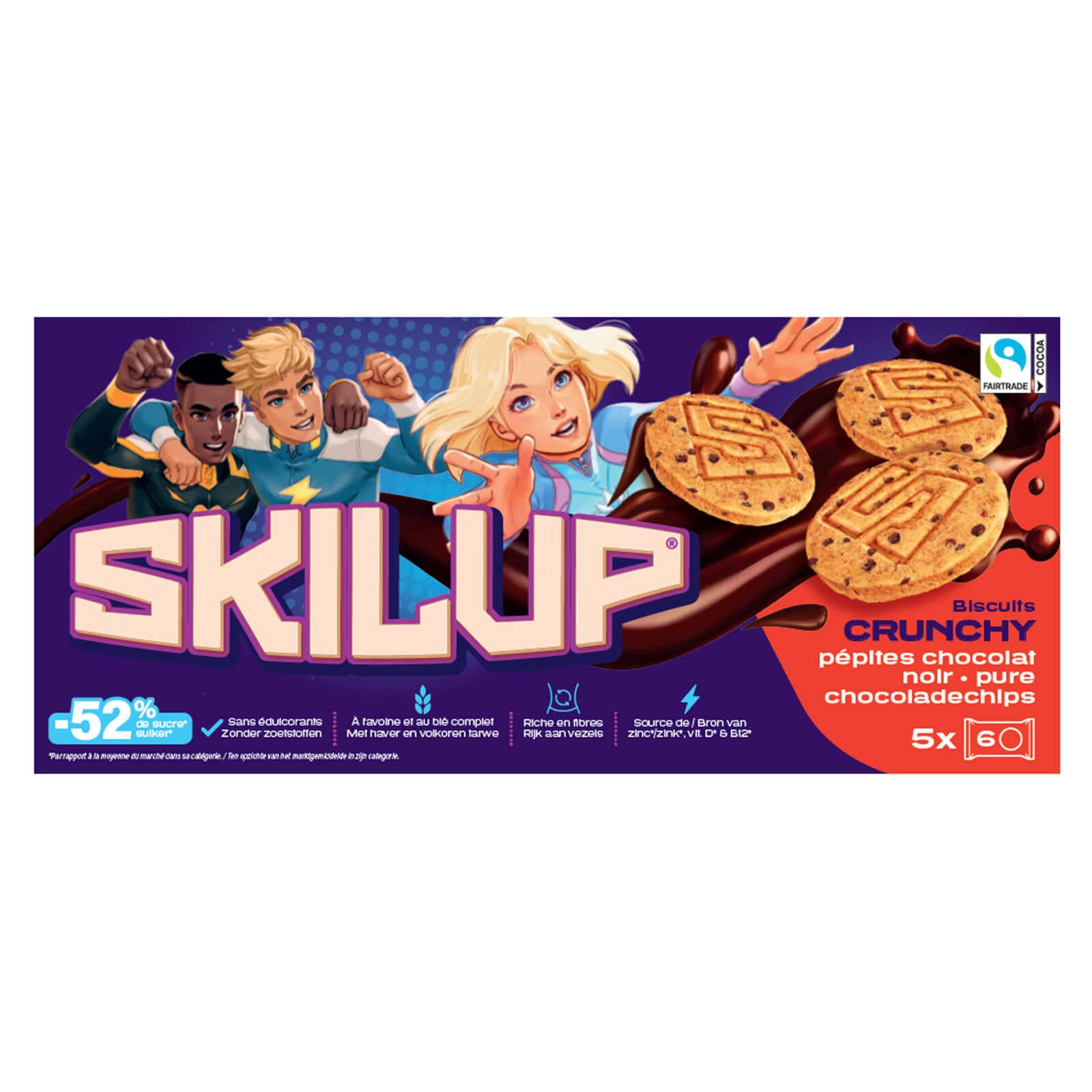 Skilup Koekjes | Pure chocoladestukjes | Fairtrade