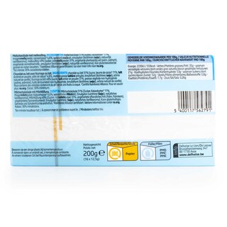 Delhaize | Melkchocolade | Melkvulling| Reep 200 gr