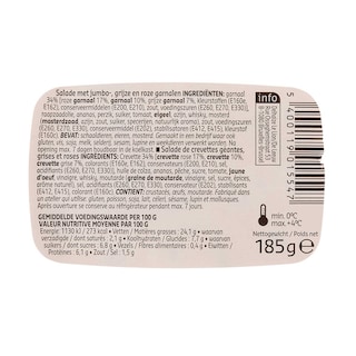 Delhaize | Cocktail | Grijze-Tijger- garnalen 