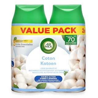 Air Wick | Pure Fresh | Luchtverfrisser | Navulling | Katoen 
