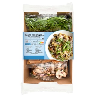 Delhaize | Maaltijdbox | Carbonara met paddestoelen 