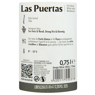 Las Puertas | Sauvignon Blanc 75 cl