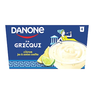 Danone | Greek | Yaourt | A la grecque | Citron 