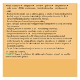 Delhaize | Maaltijdbox | Tikka masala 