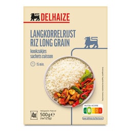 Delhaize | Rijst | Langkorrel | 4X125G 