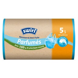 Swirl | Sac poubelle | Ocean | Poignées | 45st | 5L 