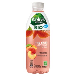 Volvic | Infusion | Zwarte thee | Perzik | Bio 