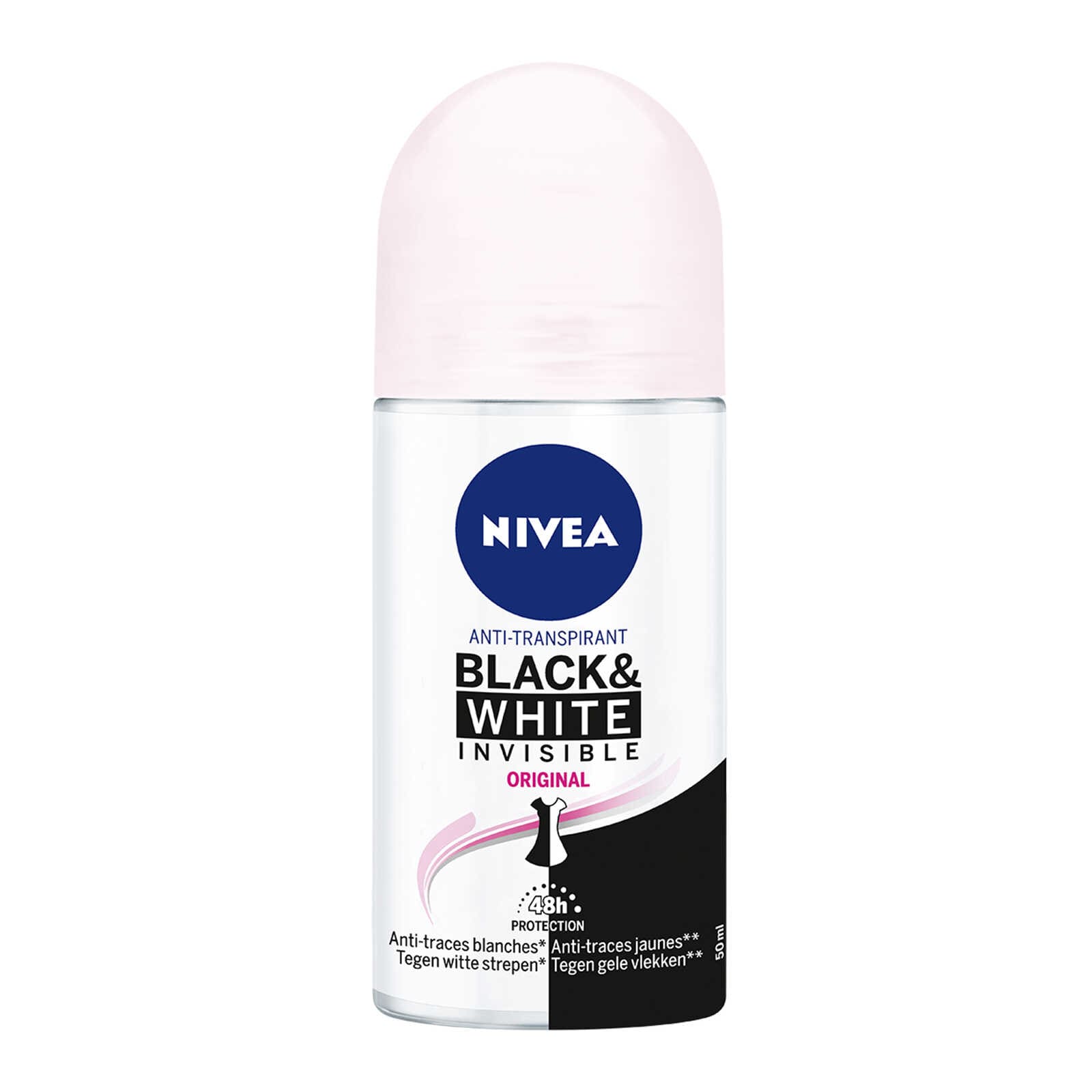 Nivea Roll | Invisible For Black & White | Original | 50ml