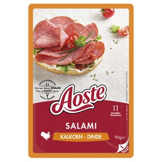 Aoste | Kalkoensalami 90 gr