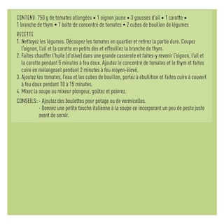 Delhaize | Boîte de repas | Soupe de tomates 