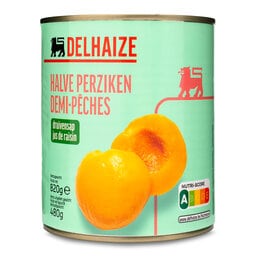 Delhaize | Halve perzik | Druivensap 