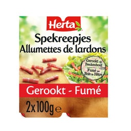 Herta | Spekreepjes | Gerookt 2 x 100 gr