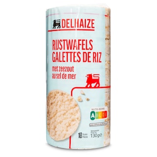 Delhaize | Rijstwafels | zout 