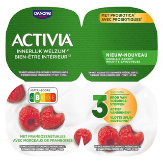 Activia | Yaourt | Framboise | Bifidus | Probiotiques 4 x 125 gr