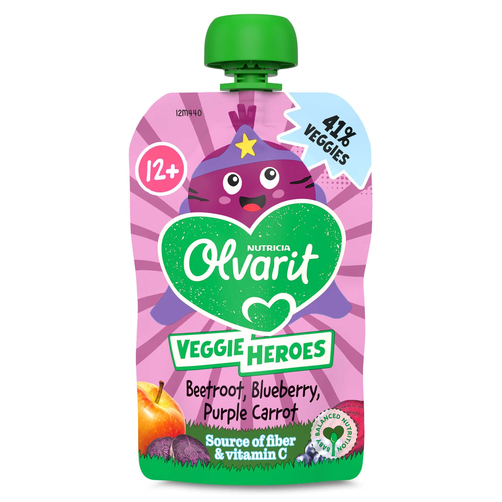 Olvarit Knijpzakje | Biet Bosbes Wortel | 12M+