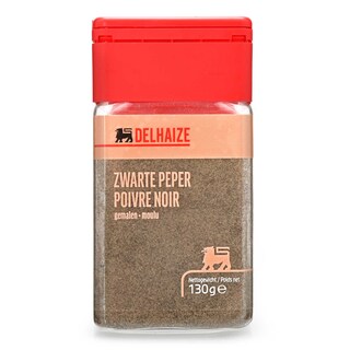 Delhaize | Kruiden | Zwarte peper | Gemalen 130 gr
