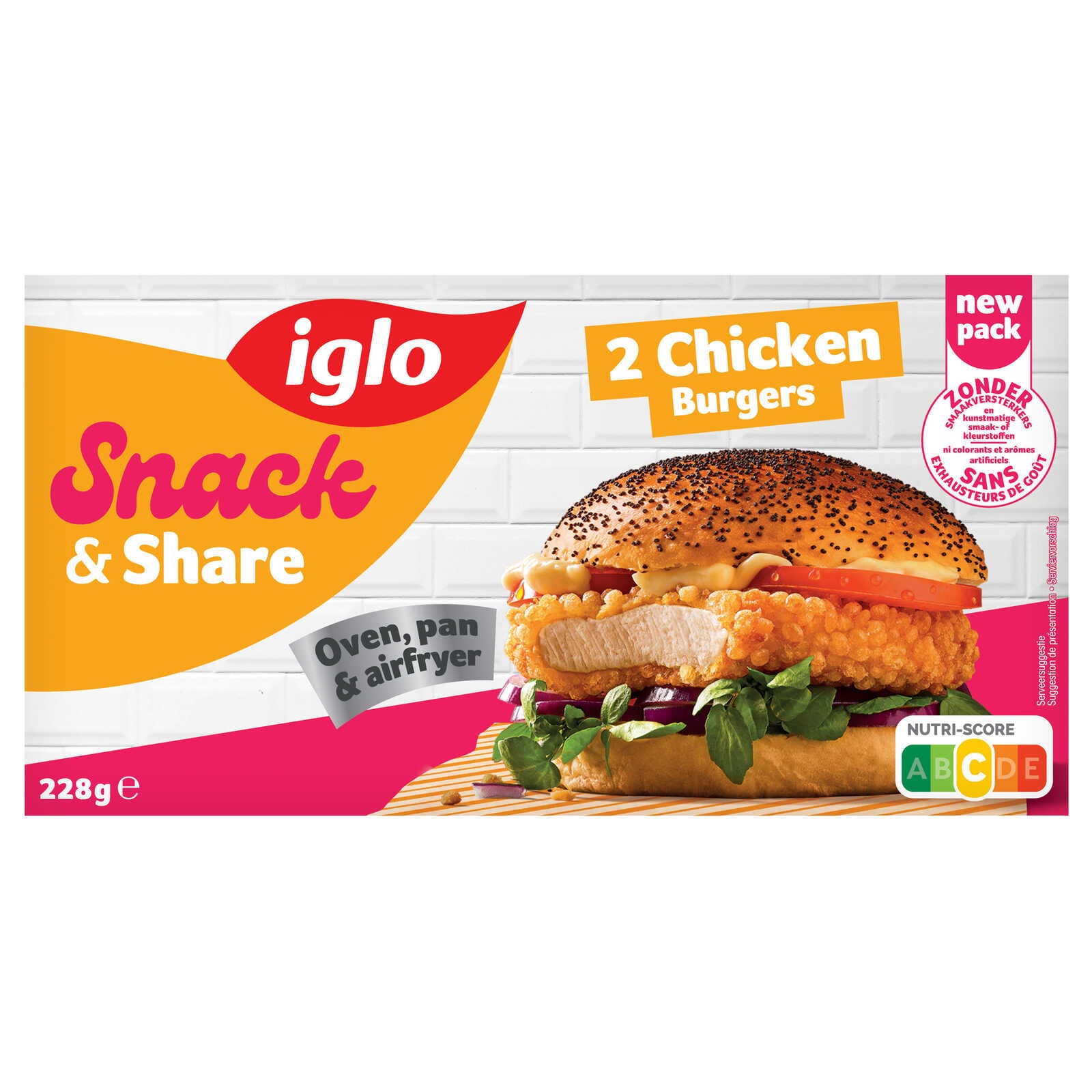 Iglo Chicken burger | 2 stuks