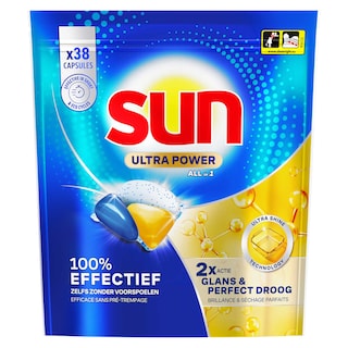 Sun | Capsules Vaiselle | Ultra Power 38 pc