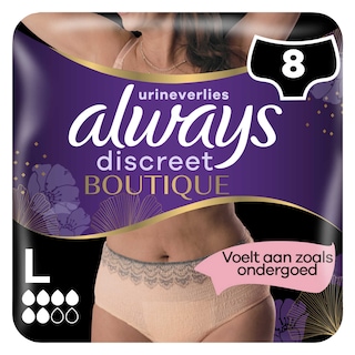 Always | Discreet | Culottes | Fuites Urinaires | Beige | Large 8 pc