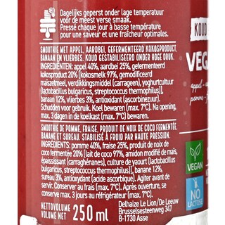 Delhaize | Vegan | Smoothie | Aardbei 