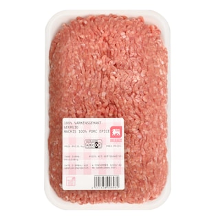 Delhaize | 100% Varkensgehakt gekruid 