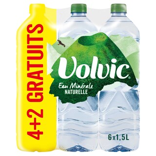 Volvic | Eau minérale | Non pétillant | 4+2 