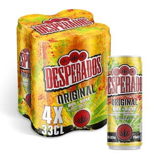 Desperados | Bier | Aguardiente | 5,9% alc 4 x 33 cl
