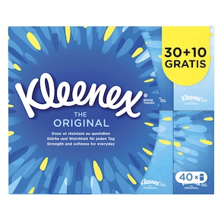 Kleenex | Zakdoeken | The Original | Hanks | Eco | 30+10gr 40 x 9 st