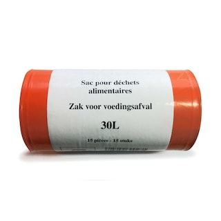 Bruxelles - Brussel | Sacs poubelles communaux | Orange | 30L 