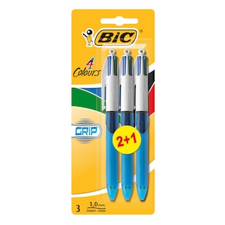 Bic | Stylos à bille 4 couleurs | 2+1 