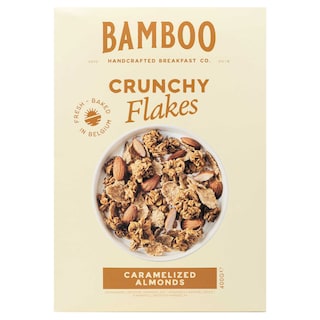 Bamboo Goodness | Crunchy flakes | Gekarameliseerde amandels 