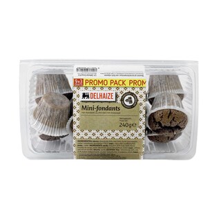 Delhaize | Mini fondants | Chocolade  9+3 