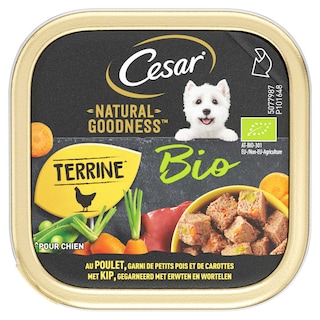 Cesar | Aliment chien | Terrine | Poulet | Légume 