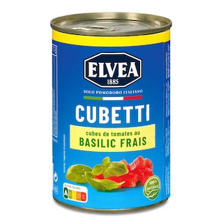 Elvea | Cubetti | Cubes de tomates | Basilic frais 