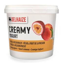 Delhaize | Yaourt | Entier | Pêche et fruit passion 