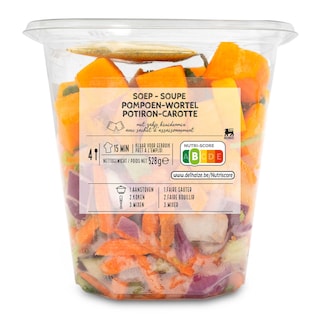 Delhaize | Soep | Wortelpompoen 528 gr