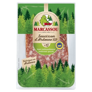 Marcassou | Saucisson d'Ardenne | Fumé-Epicé | Tranches 