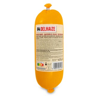 Delhaize | Saucisson | Volaille | Sans gluten et lactose 400 gr