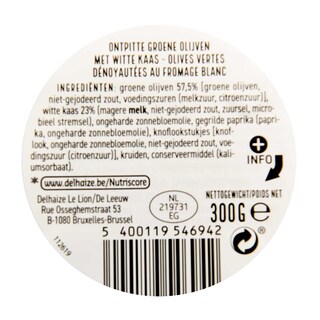 Delhaize | Olives | Vertes | Fromage | Maxi Pack 