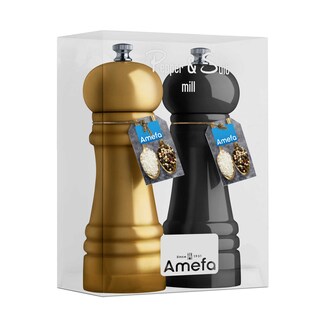Amefa | Moulins poivre & sel | 15cm | noir/or 