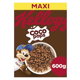 Kellogg's | Coco Pops | Ontbijtgranen | Gepofte rijst | Chocolade 600 gr