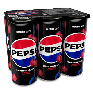 Pepsi | Zero | Cherry | Sleek Can 6 x 33 cl