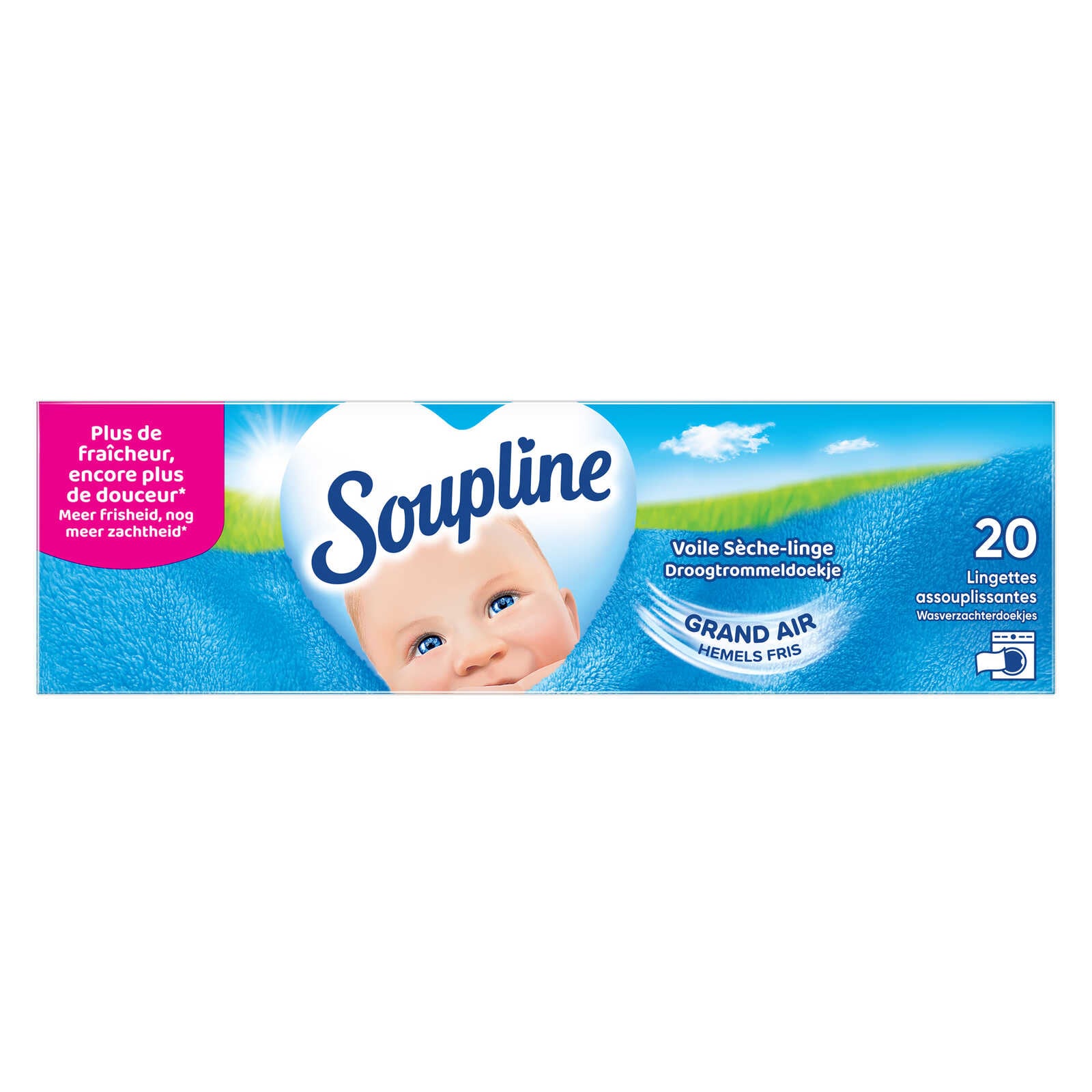 Soupline Wasverzachterdoekjes | Droogtrommel | Hemels fris
