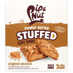 Pip&Nut | Barre d'avoine | Fourrée | Cacahuète 3 x 48 gr