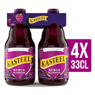 Kasteel | Bière forte fruitée | 7% ALC. | Rubus framboise | Bouteille 4 x 33 cl