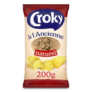 Croky | Chips | Ancienne | Naturel 200 gr