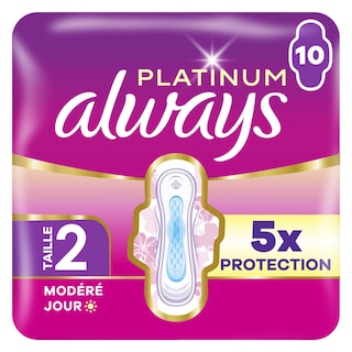 Always | Platinum | Serviettes Hygiéniques | Long Plus 