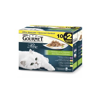 Purina | Gourmet | Aliment chat | Filettines aux légumes | +2 gr 